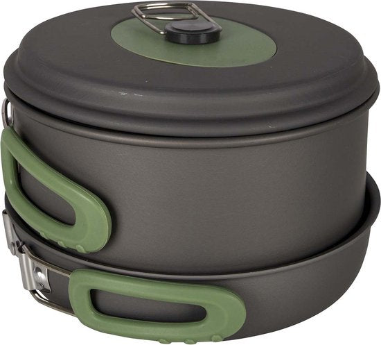 Bo-Camp – Kochgeschirrset – Explorer – 3-teilig – Harteloxiert – Aluminium