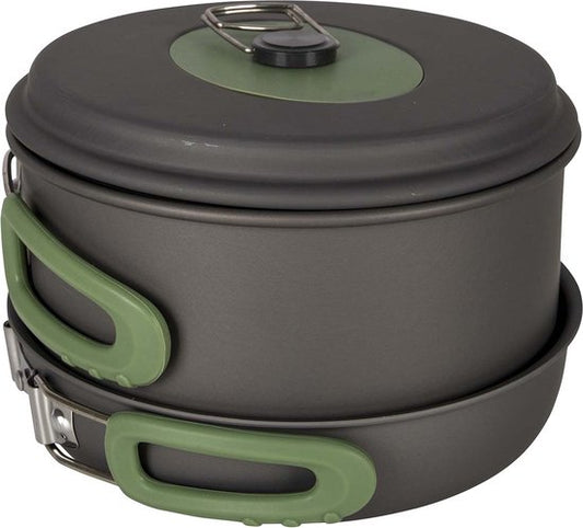 Bo-Camp – Kochgeschirrset – Explorer – 3-teilig – Harteloxiert – Aluminium
