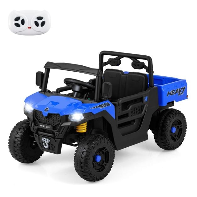 Coast Electric Child Car 12V - Kippauto mit Fernbedienung 106 x 60 x 59 cm - Dunkelblau