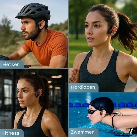 Audyn Bone G2 – Sport-Ohrhörer – Knochenleitungs-Kopfhörer – Bluetooth – Open-Ear-Ohrhörer – kabellos – wasserfest – 8 GB MP3