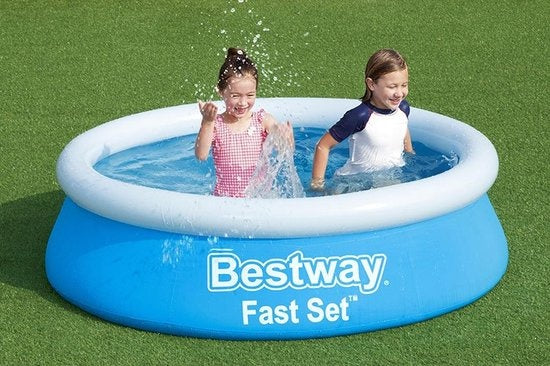 Bestway Kinderpool - Ã˜ 183 cm - Modell 57392 - Aufblasbarer Rand