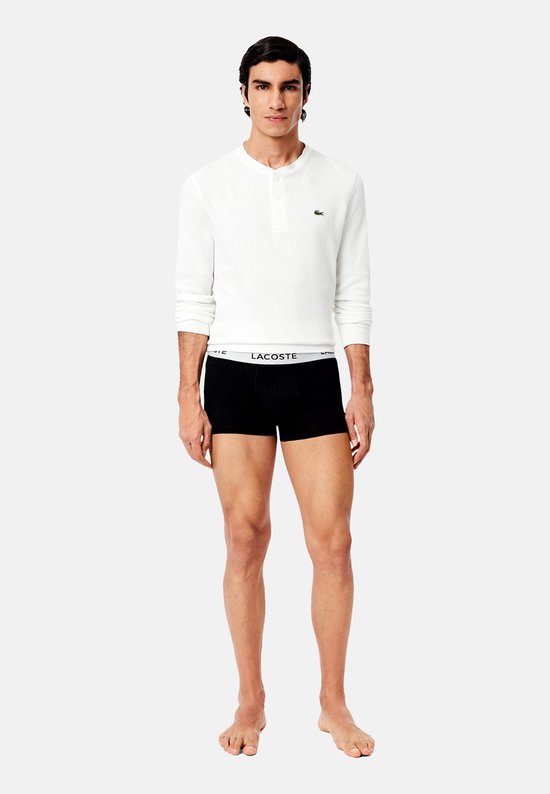 Lacoste Herren 3P-Boxershorts, schwarz - Größe M