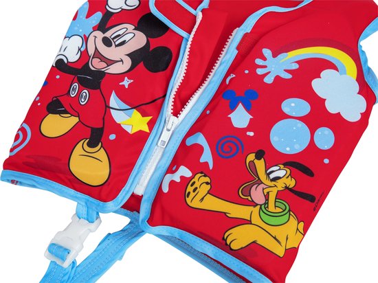 Bestway Disney Mickey Mouse Weste UPF 50+ 51 cm 1 bis 3 Jahre Schwimmbad und Strand 09101