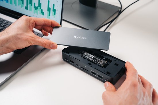 Verbatim CDS-15SSD Kabelgebundener USB 3.2 Gen 1 (3.1 Gen 1) Typ-C Schwarz, Grau