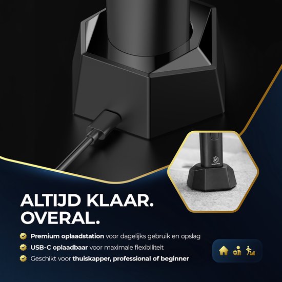 Professionelle kabellose Haarschneidemaschine - Beeperfect® - Haarschneider Herrenkopfhaar - Haartrimmer - Friseur Haar Maschine - Haarschneider - Trimmer Bart - Trimmgerät - Barbier Haarschneider - Barbier Trimmer - 0.5-19MM
