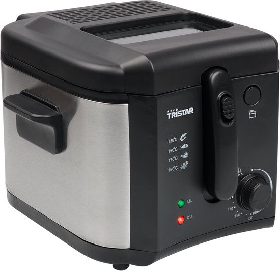 Tristar Fritteuse 2,5 Liter – FR-6878 – Fritteuse 1600 W – Klappbarer Griff – Schwarz