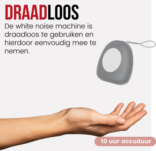 Weißes Rauschen Maschine - Schlafhilfen - Weißes Rauschen - Baby Schlafhilfe - Drop - Grau