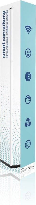 Gologi - Smart Stehleuchte - LED - Dimmbar - mit App - RGBW - Schwarz