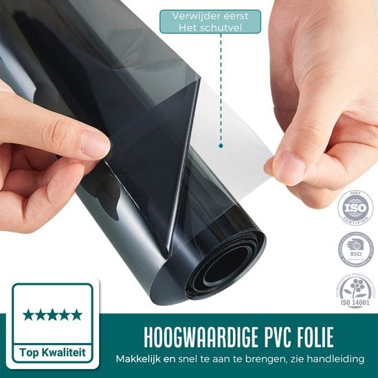 Homewell Autofensterfolie HR++ 75x300 - Tönungsfolie | Sonnenschutzfolie Auto - Verdunkelung 20%