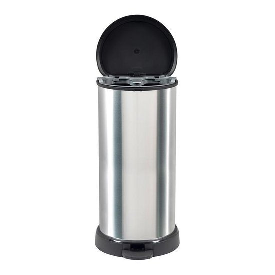 Curver Decobin – Abfallbehälter – 40 Liter – Silber Metallic