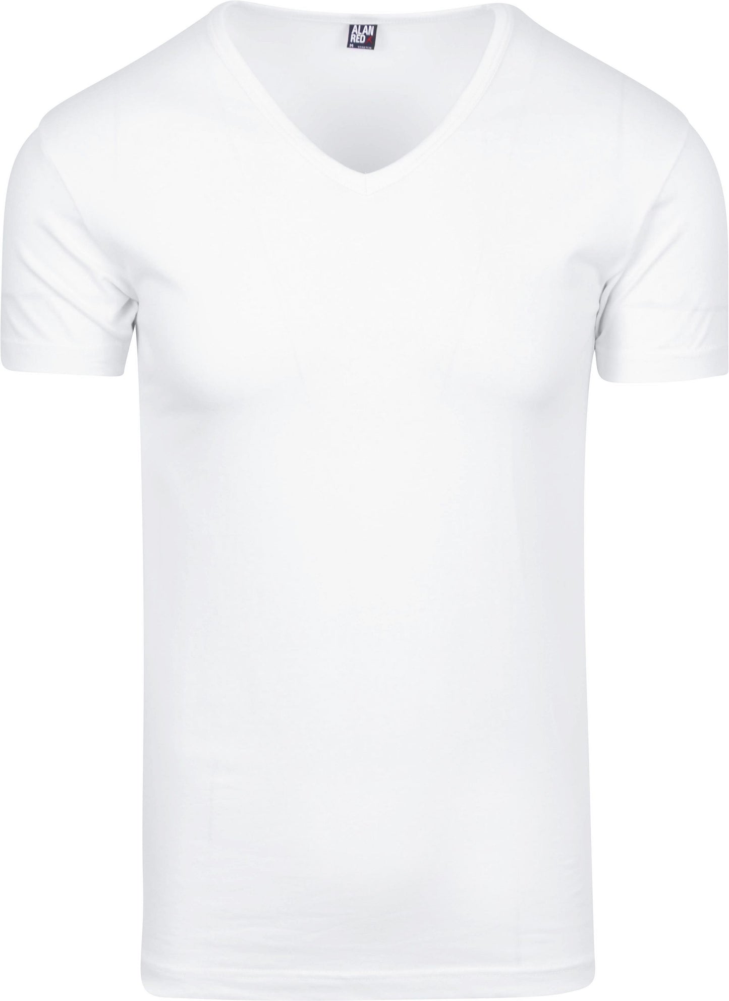 Alan Red Oklahoma T-shirt Stretch - V-Ausschnitt - Weiß - Größe XXL - 93% Baumwolle -.
