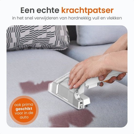 Goliving - Teppich-/Fleckenreiniger - 450W - 1,5m Schlauch - mit Zubehör - Weiß