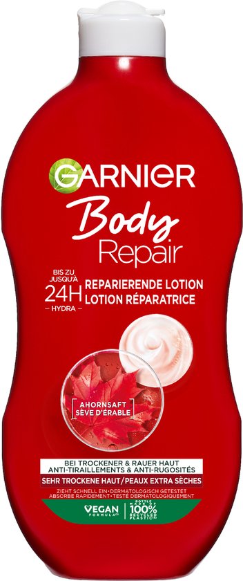 Garnier Body Repair Regenerierende Lotion – Spendet bis zu 24 Stunden lang Feuchtigkeit – für raue, trockene Haut – 400 ml