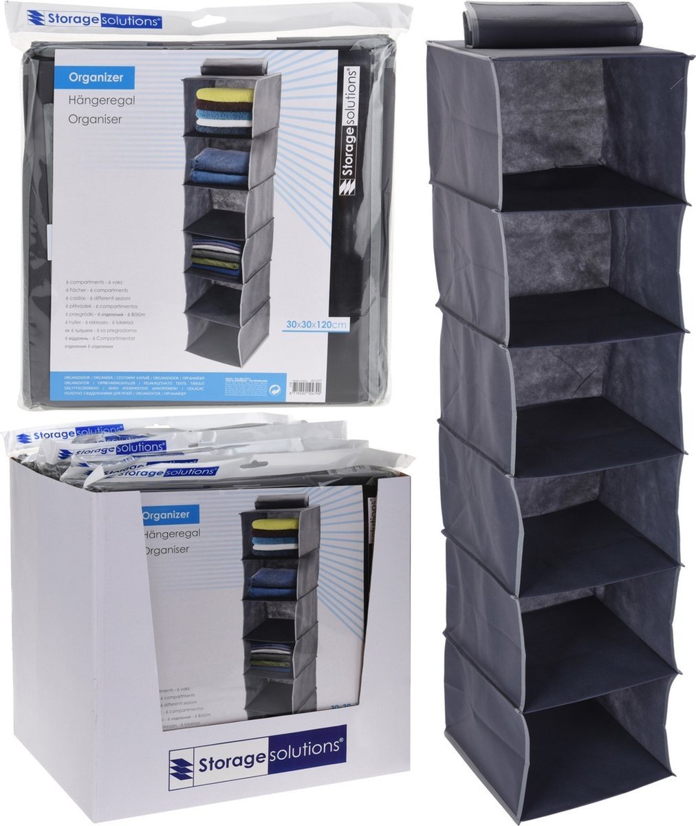 Kleiderschrank-Organisator - Hänge-Organisator - Organizer | 6-Regal