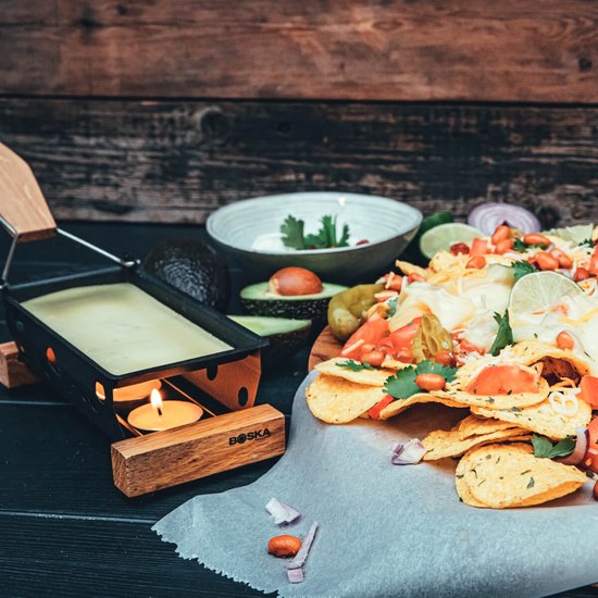 Boska Partyclette Oslo - Raclette-Set - Eiche - Antihaftbeschichtung
