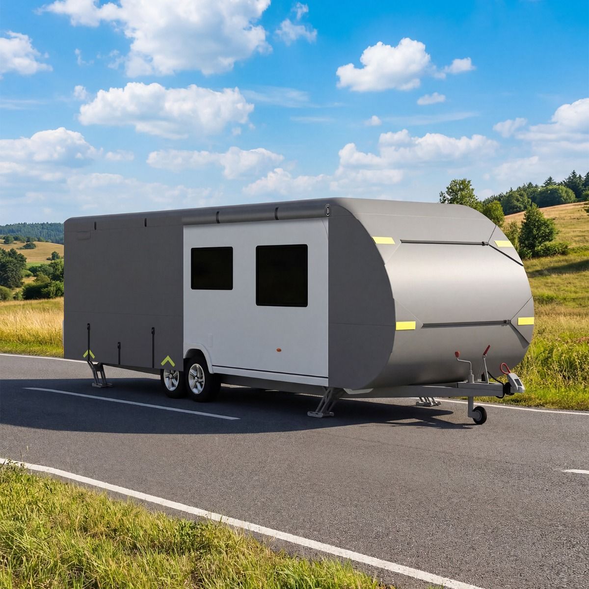 Coast Camper-Abdeckung – atmungsaktiv und winddicht – 5-lagiger Schutz – Größe M