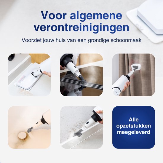 Samako - Royal Elite Dampfreiniger - Handdampfer - Teppichreiniger - weiß