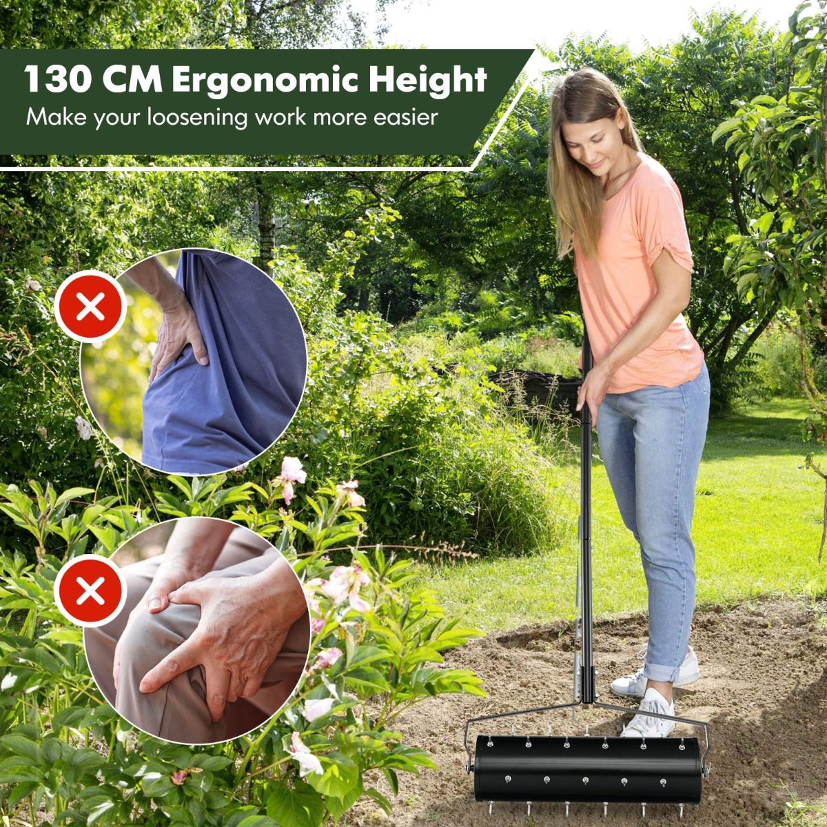 Coast Handrasenbelüfter – mit nachfüllbarer Trommel – ergonomischer Griff – schwarz