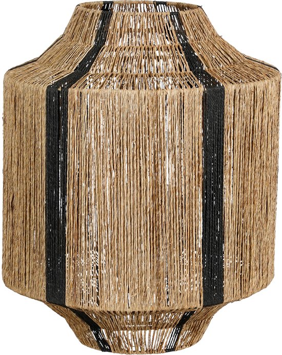 Mica Decorations Liliano Laterne - H51 x Ø40 cm - Jute - Schwarz