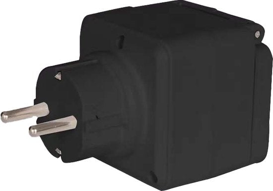 Denver Smart Plug mit Energiezähler - Erdung - Timer - Smart Plug - Innen & Außen - Mit App für iOS und Android - Amazon Alexa - Google Home - TUYA - Wasserdicht - PLO118