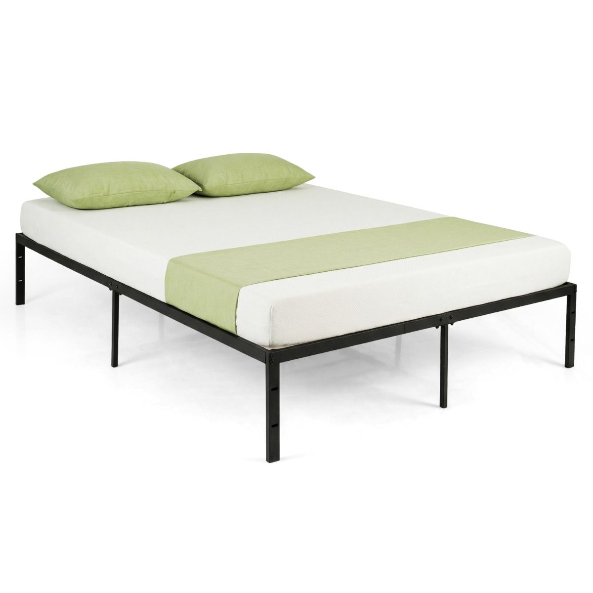 Coast Plattformbett – Metall-Lattenrost – Stauraum unter dem Bett – 160 x 200 cm – schwarz