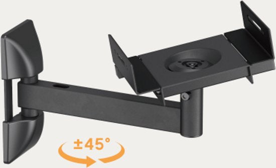 Lautsprecher-Wandhalterung universal - Wandmontage Lautsprecher - Lautsprecher-Wandhalterung - Wandmontage Lautsprecher - drehbar drehbar schwenkbar - 25 kg belastbar - 2er Set