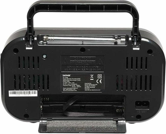 Denver - TR51 - Radio Retro - mit Batterie oder Netzstrom - Tragbar - Grau