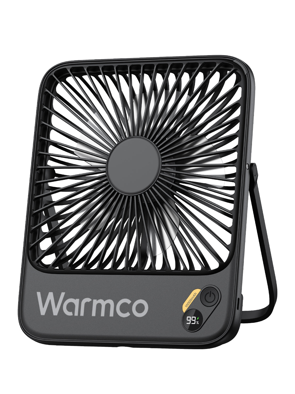 Warmco D3 tragbarer Ventilator – 7 Zoll – 10.000 mAh