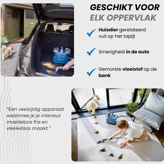 Vacmaster Easyclean Fleckenreiniger – Teppichreiniger – Sofa-Reiniger – Möbelreiniger – Sesselreiniger – Neues Modell – Wasserstaubsauger – Matratzenreiniger – Reinigungsgerät – Textilreiniger – SCB0501