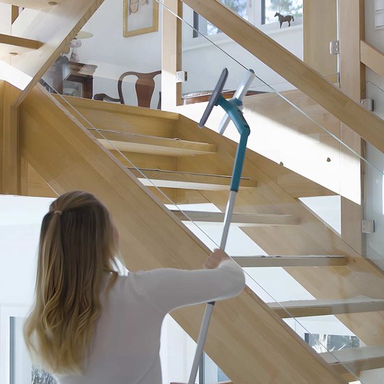 Livington Window Buddy – Fensterreiniger – Fensterreiniger mit Teleskopstange – Fensterwischer – Fensterreinigungsgerät – Duschwischer – Solarpanel-Reiniger Übersetzer