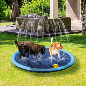 Yaheetech Hundesprühmatte 170 cm – zusammenklappbar, rutschfest, blau