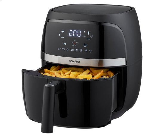 Tomado TAF3202B - Heißluftfritteuse - 3,2 Liter Fassungsvermögen - Digitalanzeige - 500g Pommes frites - PFAS frei - Best Buy - Aug & Nov 2024
