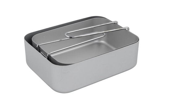 Bo-Trail Kochgeschirrset – Gamelle – 2-teilig – Aluminium