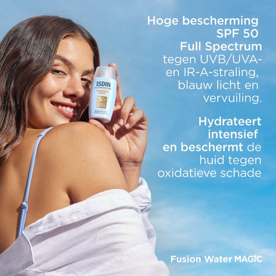 ISDIN – Fotoprotector Fusion Water Magic SPF50+ – 50 ml – Sonnenschutz für das Gesicht