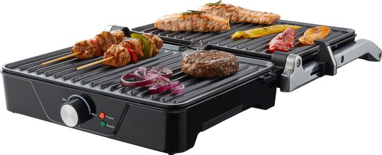 Tomado - TGC4001S - XXL-Kontaktgrill - Verstellbare Temperatur - 30 x 24 cm - PFAS-frei - 2000 Watt