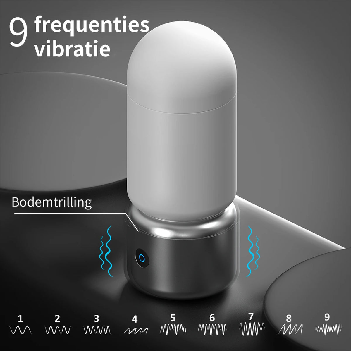 Moistor M006 Massagegerät für Männer mit 3 Leistungsstufen und 6 Vibrationsmodi
