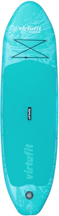 VirtuFit Supboard Ocean 275 - Türkis - Stand Up Paddle Board - Supboard aufblasbar - Für Anfänger und Experten - Verstellbares Paddel - Max. 180 kg - Mit Zubehör und Tragetasche