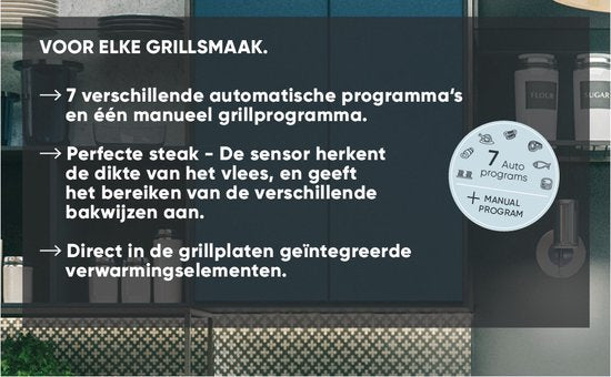 Severin KG2395 Kontaktgrill SEVINI Pro – 7 automatische Programme – Antihaftbeschichtung – bis zu 230 °C