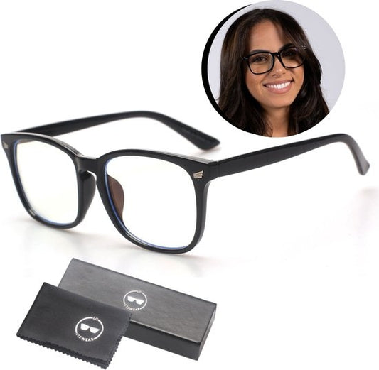 LC Eyewear Computerbrille - Blaulichtbrille - Displaybrille - Design - Unisex - Schwarz