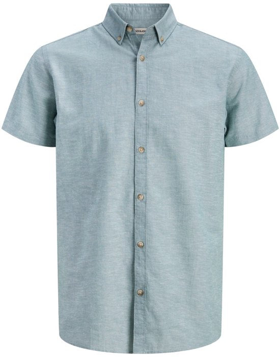 Jack & Jones - Herrenhemden Sommer Kurzarm - Grün - Größe L