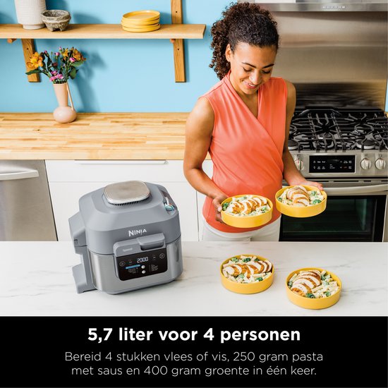 Ninja Speedi Rapid Cooker und Heißluftfritteuse – Multikocher – 10 Kochfunktionen – 5,7 Liter – ON400EU