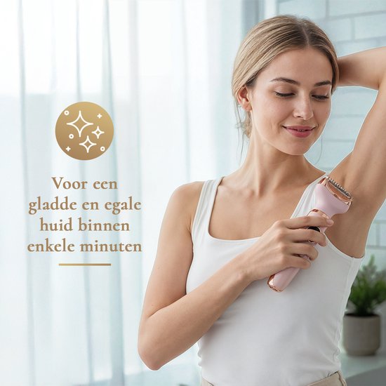Ladyshave für Frauen - 4 in 1 Rasierer - Achseln - Beine - Nasentrimmer - Augenbrauen - Nase - Zeri