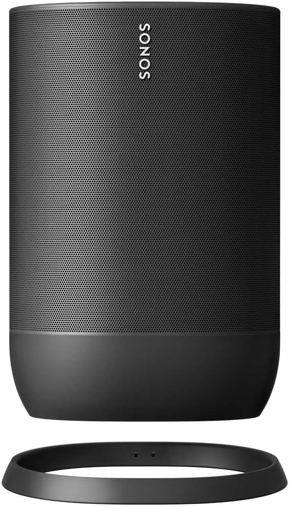 Sonos Move – kabelloser Smart-Lautsprecher – WLAN, Bluetooth und AirPlay 2 – IP56 – Trueplay – Alexa und Google Assistant