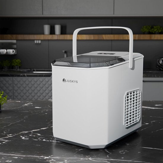 Juskys Eiswürfelbereiter IceOracle - Weiß - Inkl. Zubehör