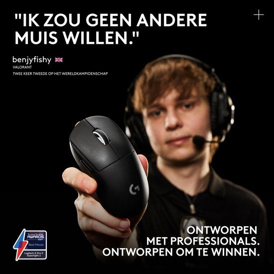 Logitech G Pro X Superlight 2 – Kabellose Gaming-Maus – Lightspeed – Weiß