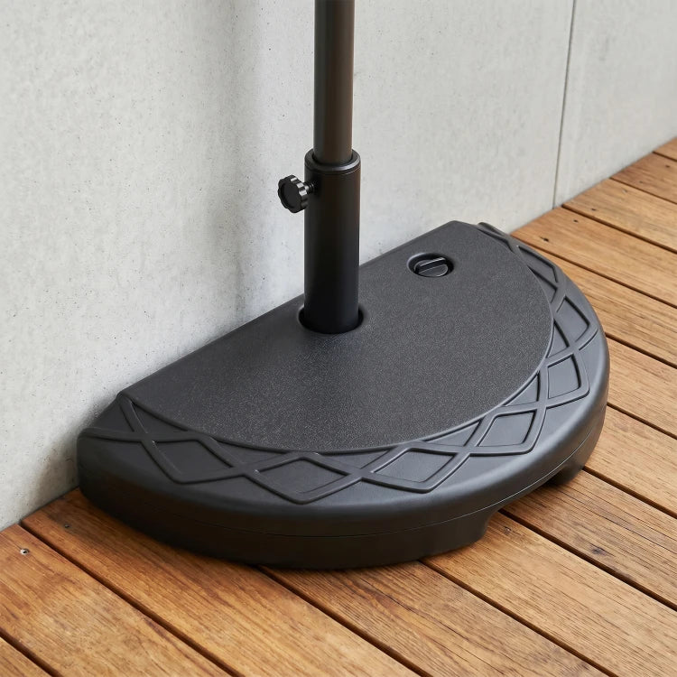 Coast Halbkreisförmiger Sonnenschirmständer – Befüllbar mit Wasser/Sand – Adapter 38/48 mm – Artikel 11380