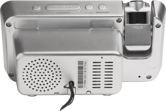 Denver Radiowecker mit Projektion - Digitaler Wecker - FM-Radio - Doppelalarm - CRP618 - Schwarz