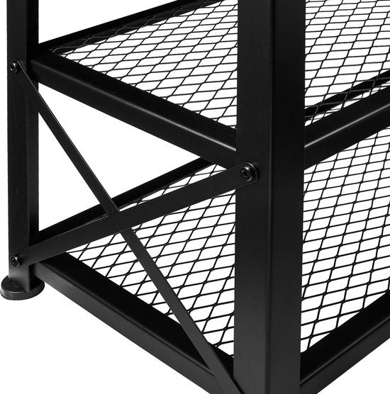tectake - Schuhregal Blackpool - Schuhschrank - Industrieleuchte - 101 x 30,5 x 45,5 cm - 404290