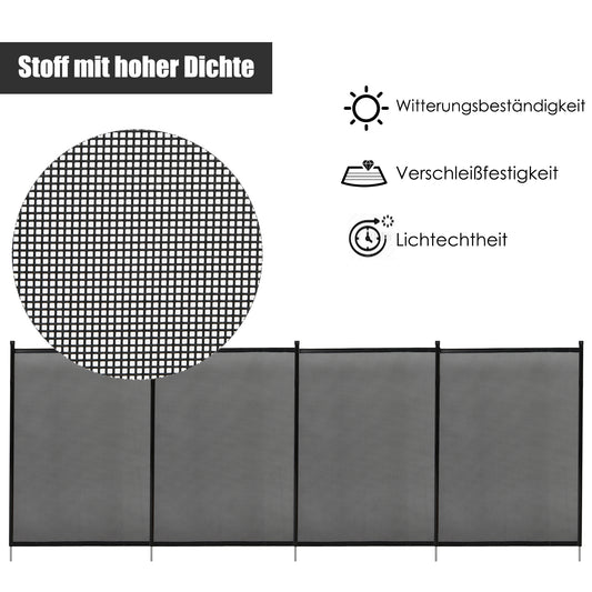 Schwimmbadzaun Kinderschutzzaun Schwimmbadschutz Saunateichzaun 360 x 125 cm