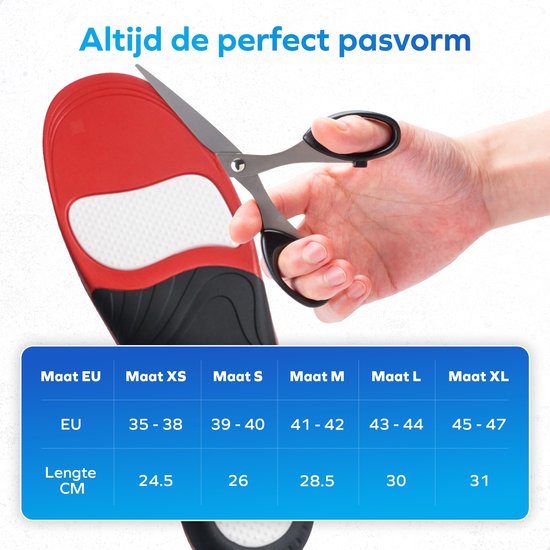 Orthopädische Einlagen für Männer und Frauen - Fersensporn- und Plantarfasziitis-Einlagen - Schuheinlagen - Plattfüße - Podologische Einlagen bei Fußgewölbeschmerzen - Hochgewölbe - Schuheinlagen - Größe M